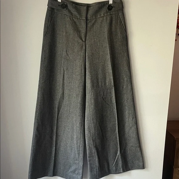 Reiss Gray Wide Leg Women's Pants - Picture 2 of 7